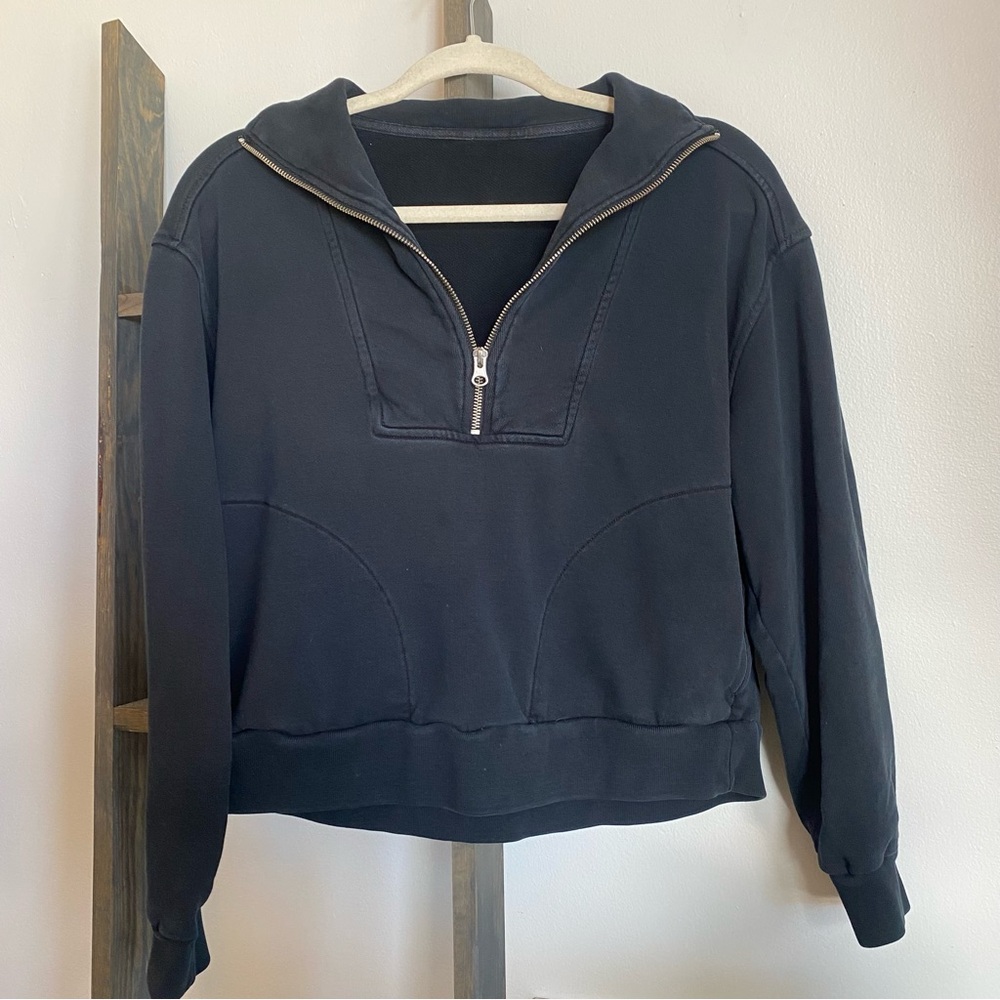 Everlane The ReTrack Half-Zip Sweatshirt